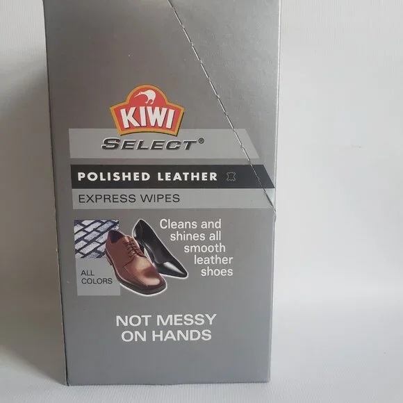 Kiwi Express Shine Clean And Shine Wipes Box of 6 Packs 15 Per Pack All Colours - Picture 2 of 14